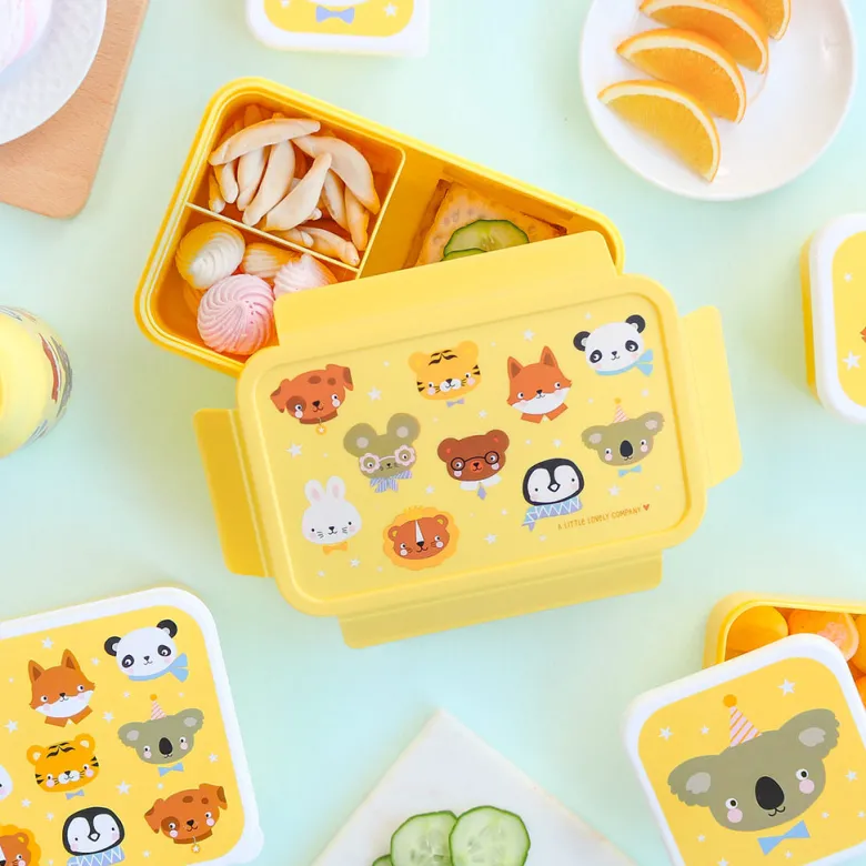 A Little Lovely Company Lunchbox, Bento - Animal Friends