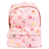 A Little Lovely Company Small Backpack – Pink with Ice Cream Cones