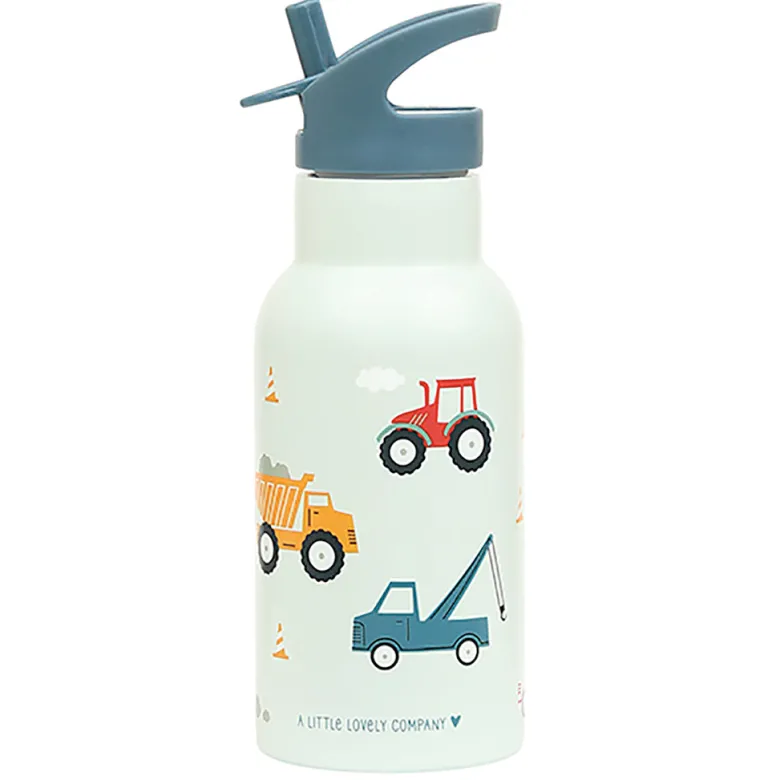 "A Little Lovely Company Stainless Steel Water Bottle, Vehicles"