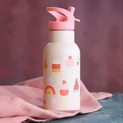A Little Lovely Company Stainless Steel Drinking Bottle, Ice Cream Cones