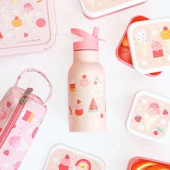 A Little Lovely Company Stainless Steel Drinking Bottle, Ice Cream Cones