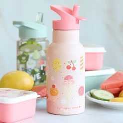A Little Lovely Company Stainless Steel Drinking Bottle, Ice Cream Cones