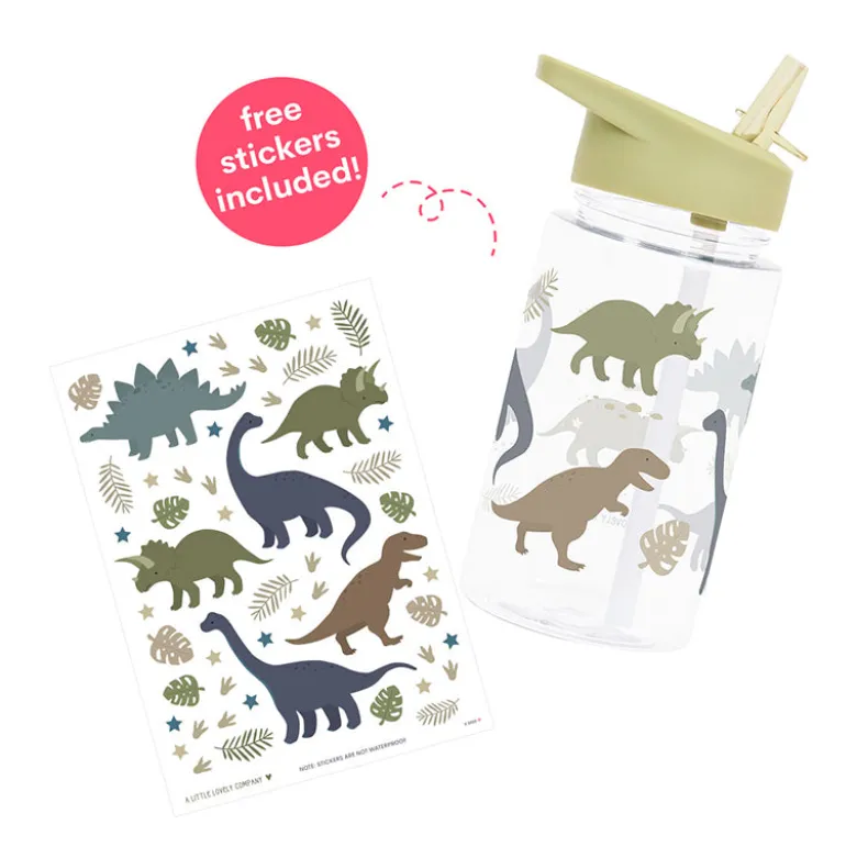 A Little Lovely Company Water Bottle, Dinosaur