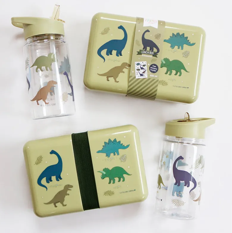A Little Lovely Company Water Bottle, Dinosaur