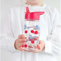 A Little Lovely Company Water Bottle, Cherry