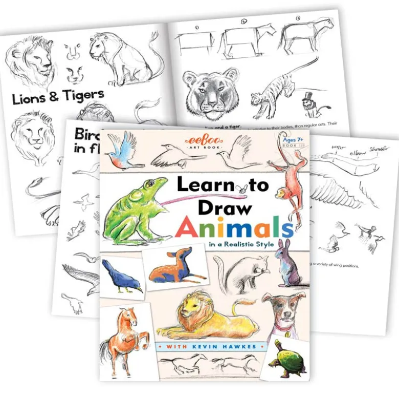 Artbook: Learn to Draw Animals - For Kids Aged 7 and Up