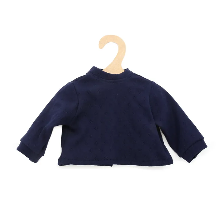 Así dukketøj til Leo og Leonora babydukke, str. 46 cm, Langærmet t-shirt - Marineblå