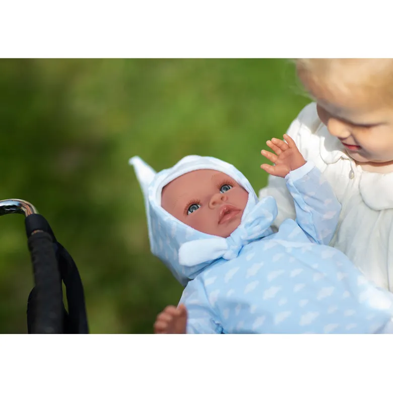 Así Leo Nordisk babydukke, 46 cm - Nubes Azules