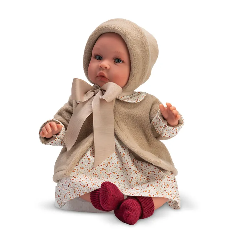 Así Leonora babydukke, 46 cm - Sandfarvet jakke