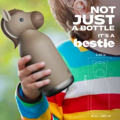 Asobu Bestie Animal Thermal Drink Bottle, 460 ml - Horse