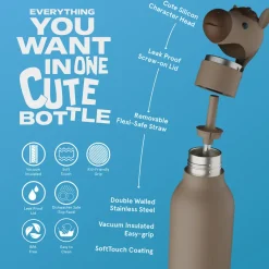 Asobu Bestie Animal Thermal Drink Bottle, 460 ml - Horse