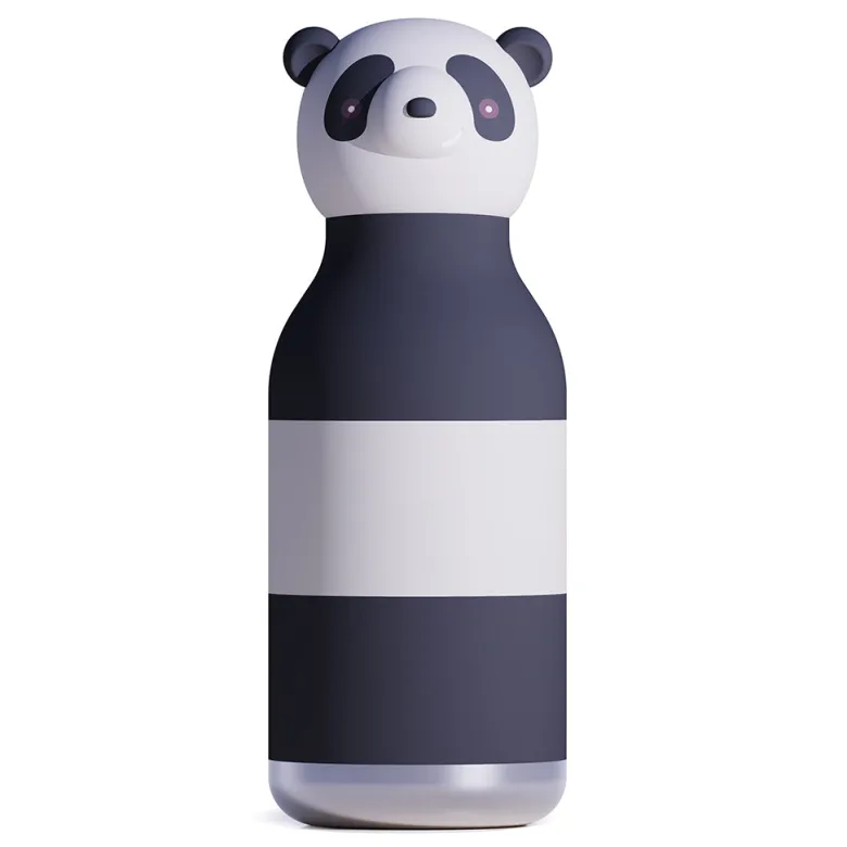 Asobu Bestie Animal Thermal Drinking Bottle, 460 ml - Panda