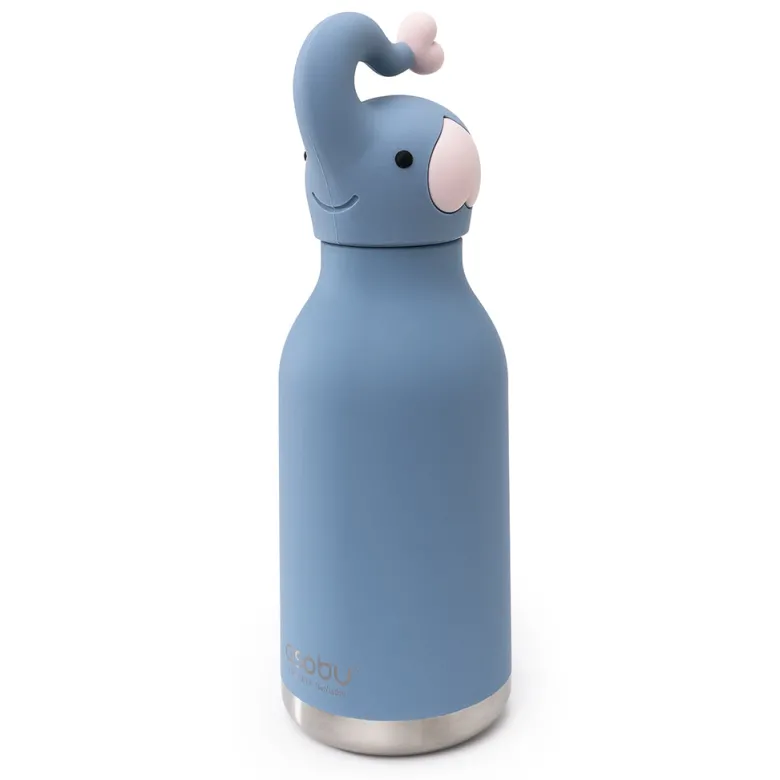 Asobu Bestie Animal Thermo Water Bottle, 460 ml - Elephant