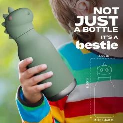 Asobu Bestie Animal Thermo Drink Bottle, 460 ml - Dinosaur