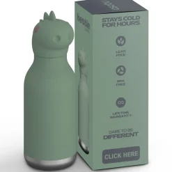 Asobu Bestie Animal Thermo Drink Bottle, 460 ml - Dinosaur