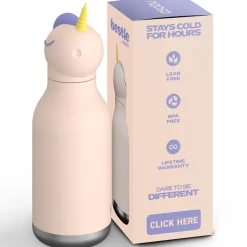 Asobu Bestie Animal Thermo Drinking Bottle, 460 ml - Unicorn