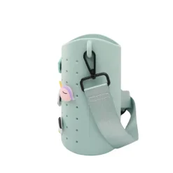 Asobu Sling Silicone Strap Bag for Water Bottle, Green