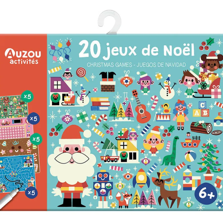 Auzou Activity Cards, 20 Christmas Challenges