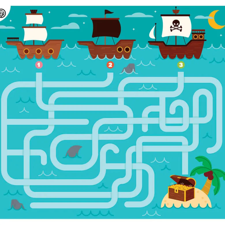 Auzou Activity Cards, 20 Tasks - Pirates