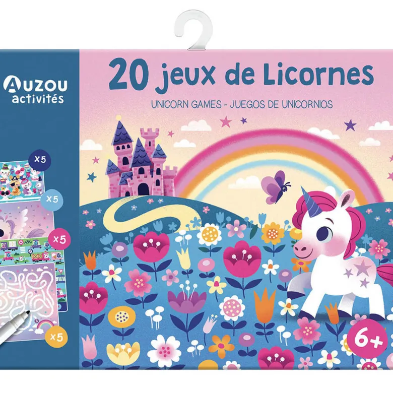 Auzou Activity Cards, 20 Tasks - Unicorns