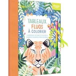Auzou Coloring Book, Neon Designs