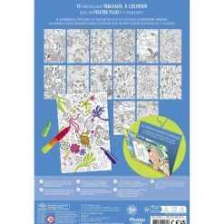 Auzou Coloring Book, Neon Designs