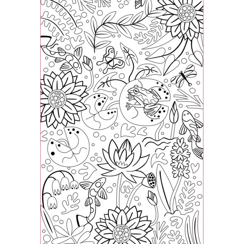 Auzou Coloring Book, Neon Designs