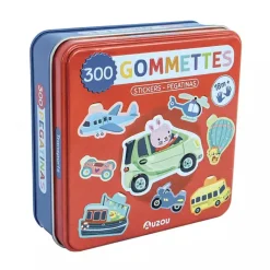 Auzou Metal Tin Stickers, Modes of Transport