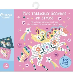 Auzou Sticker Mosaic, Rhinestone Art Activity Set - Unicorn