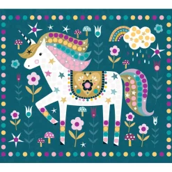 Auzou Sticker Mosaic, Rhinestone Art Activity Set - Unicorn