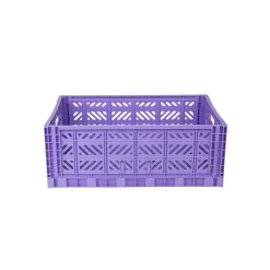 Aykasa Maxi Folding Crate in Taro Milk Tea
