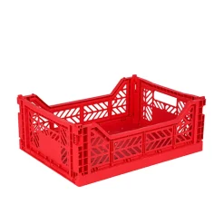 Aykasa Midi Foldable Crate, Red