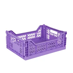 Aykasa Midi Foldable Crate, Taro Milk Tea
