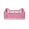 Aykasa Midi Folding Crate, Baby Pink