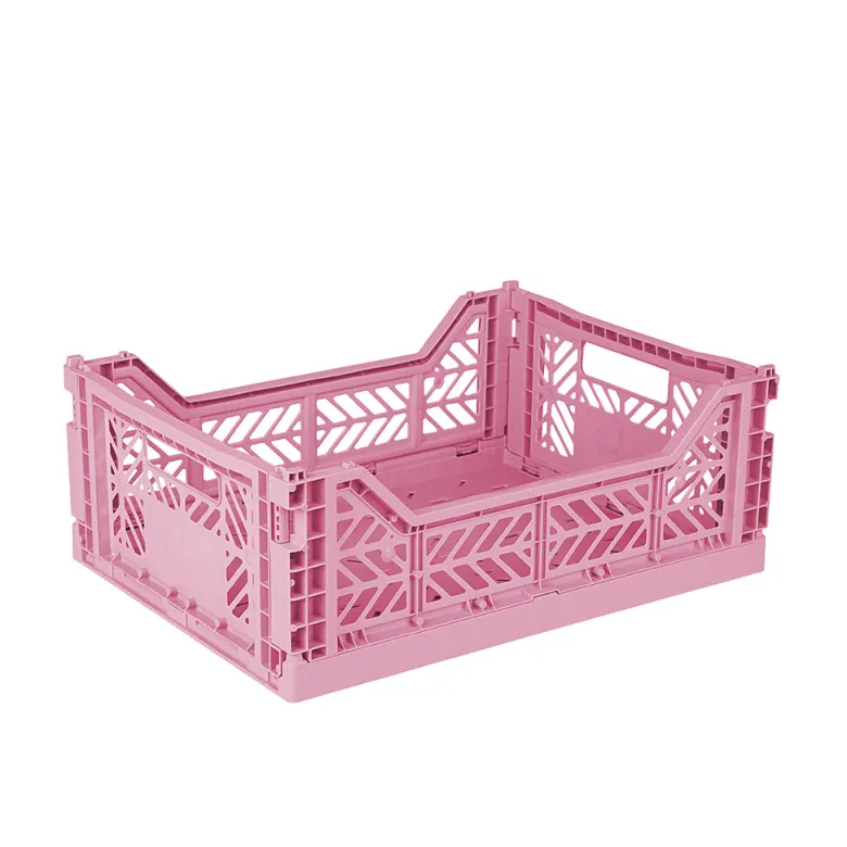 Aykasa Midi Folding Crate, Baby Pink