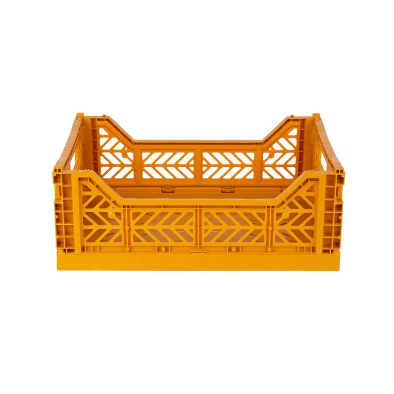 Aykasa Midi Folding Crate, Mustard