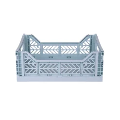 Aykasa Midi Folding Crate, Pale Blue