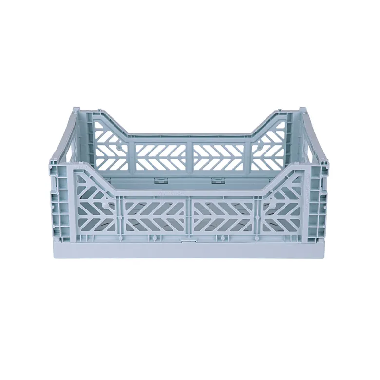 Aykasa Midi Folding Crate, Pale Blue