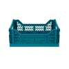 Aykasa Midi Folding Crate, Peacock Green