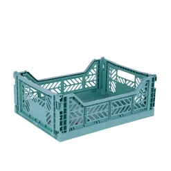 Aykasa Midi Folding Crate, Teal