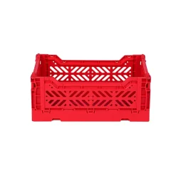 Aykasa Mini Foldable Crate, Red