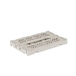 Aykasa Mini Folding Crate, Light Grey