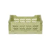 Aykasa Mini Folding Crate, Lime Cream
