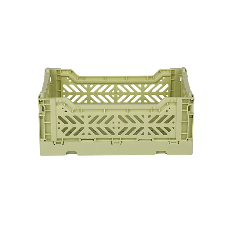 Aykasa Mini Folding Crate, Lime Cream