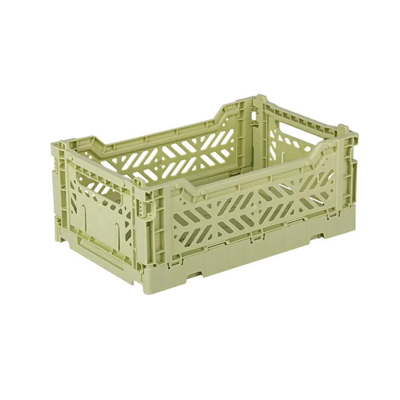 Aykasa Mini Folding Crate, Lime Cream