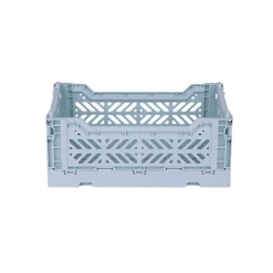 Aykasa Mini Folding Crate, Pale Blue