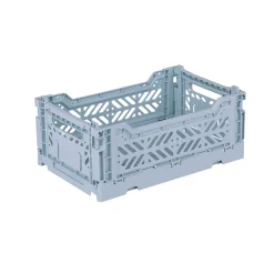 Aykasa Mini Folding Crate, Pale Blue