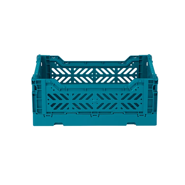Aykasa Mini Folding Crate, Peacock Green