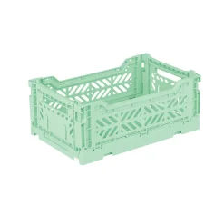 Aykasa Mini Folding Crate, Warm Mint