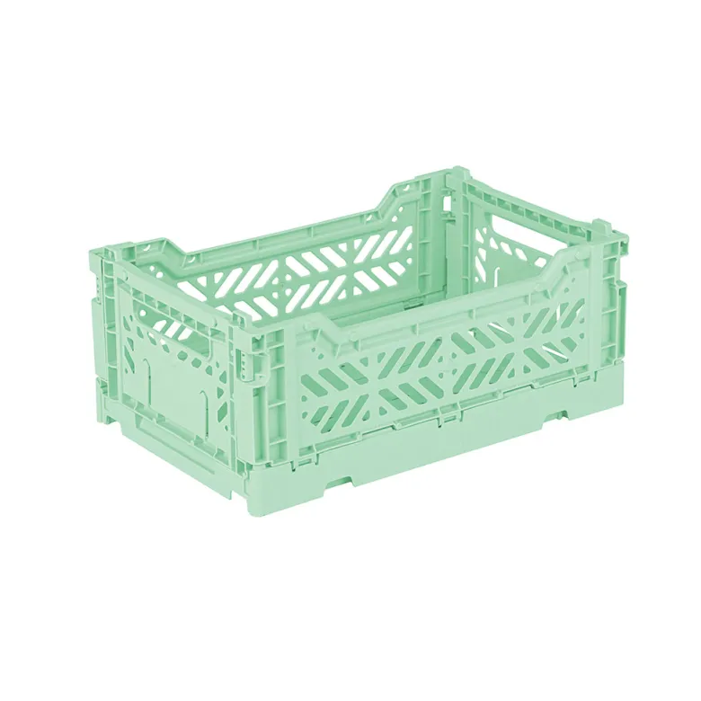Aykasa Mini Folding Crate, Warm Mint